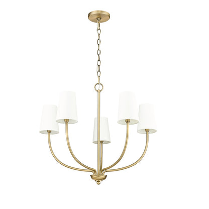 Millennium Lighting Kandor 5Lt Chandelier, Vintage Brass