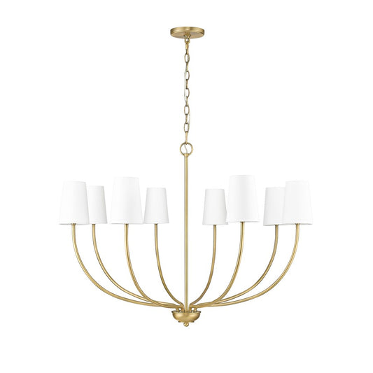 Millennium Lighting Kandor 8Lt Chandelier, Vintage Brass - 29908-VB