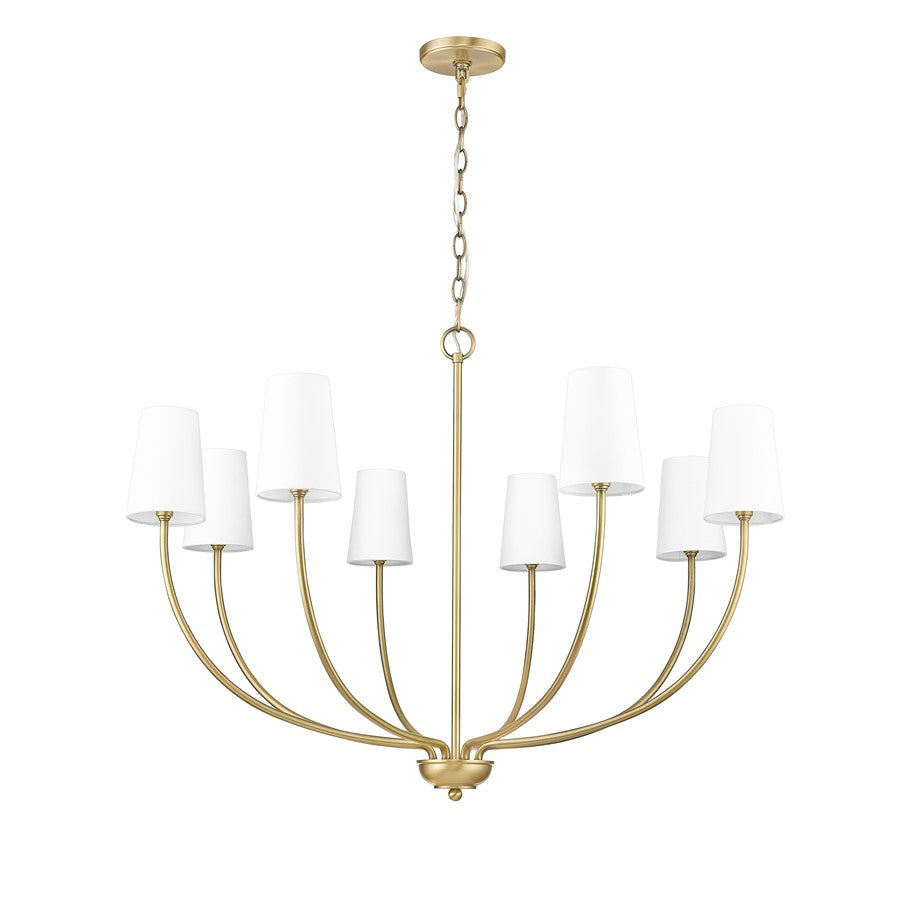 Millennium Lighting Kandor 8Lt Chandelier, Vintage Brass