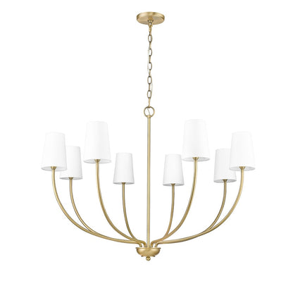 Millennium Lighting Kandor 8Lt Chandelier, Vintage Brass