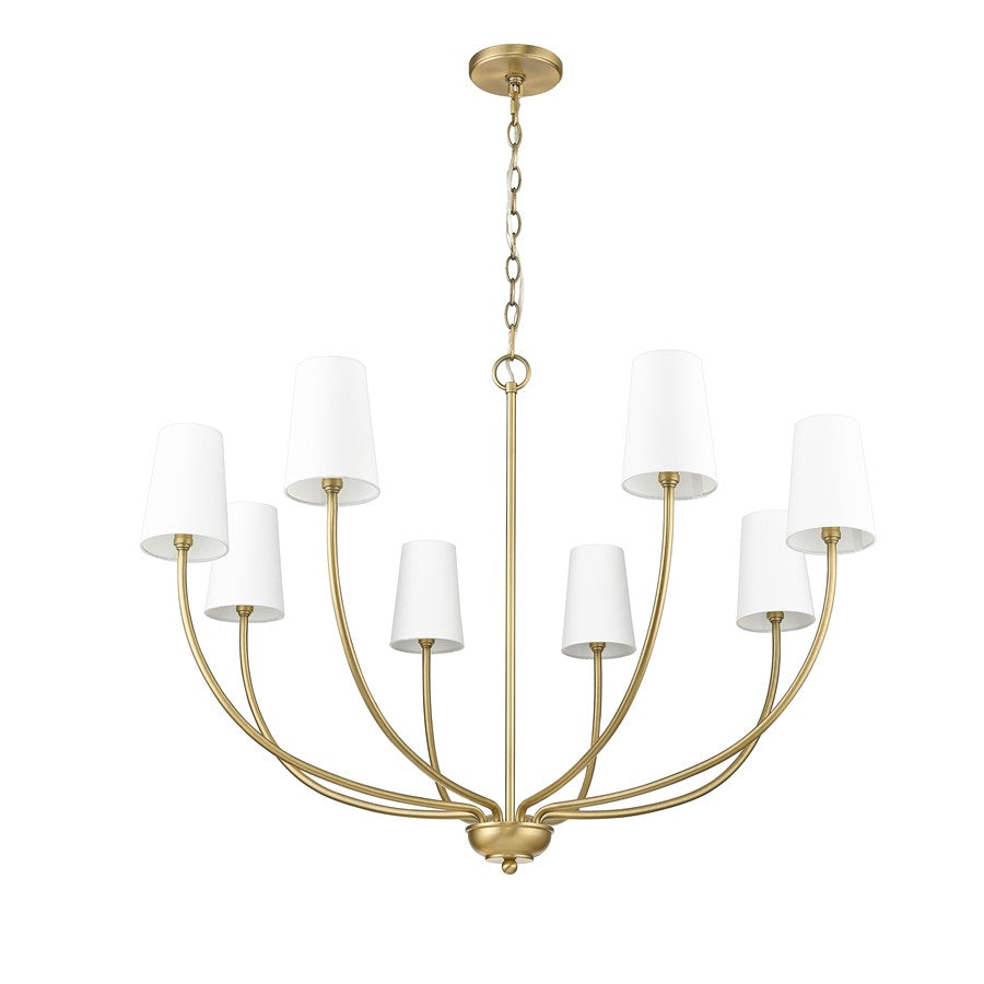 Millennium Lighting Kandor 8Lt Chandelier, Vintage Brass