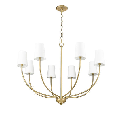 Millennium Lighting Kandor 8Lt Chandelier, Vintage Brass