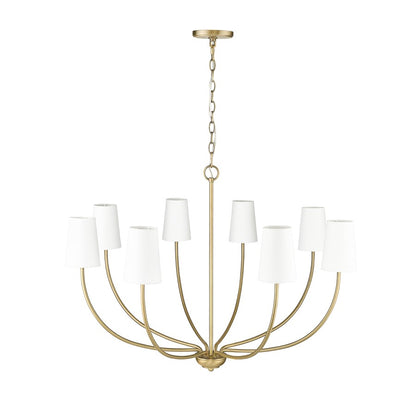 Millennium Lighting Kandor 8Lt Chandelier, Vintage Brass