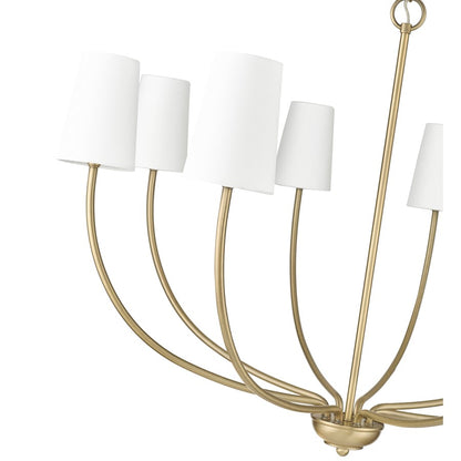 Millennium Lighting Kandor 8Lt Chandelier, Vintage Brass