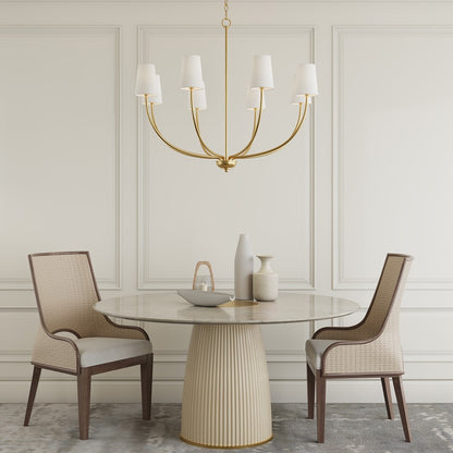 Millennium Lighting Kandor 8Lt Chandelier, Vintage Brass