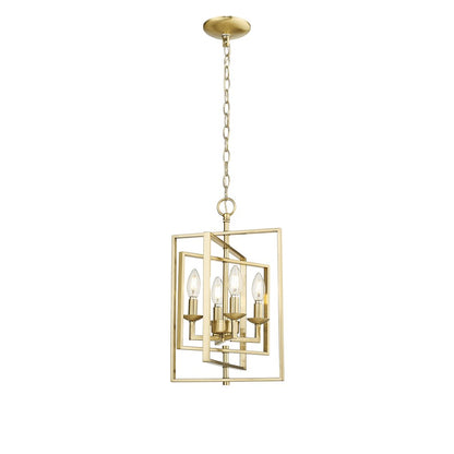 Millennium Lighting Nellis 4Lt 18" Pendant, Modern Gold