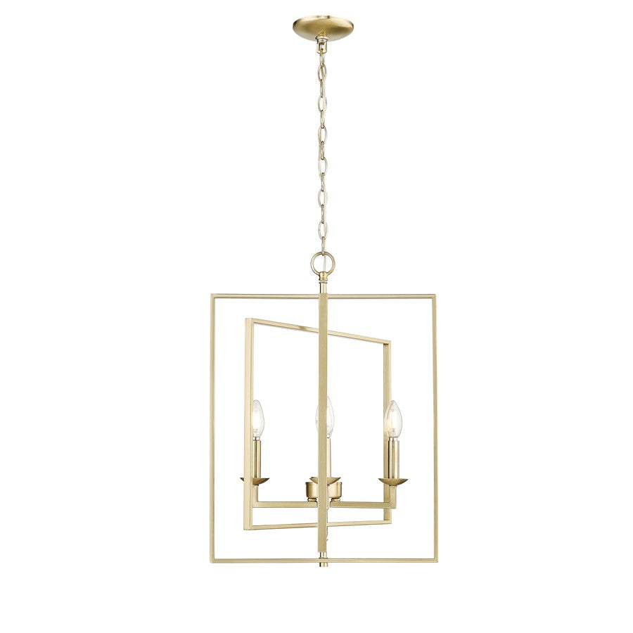 Millennium Lighting Nellis 4Lt 25" Pendant, Modern Gold - 3231-MG