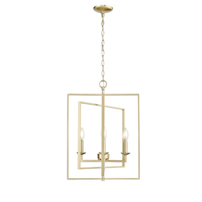 Millennium Lighting Nellis 4Lt 25" Pendant, Modern Gold - 3231-MG