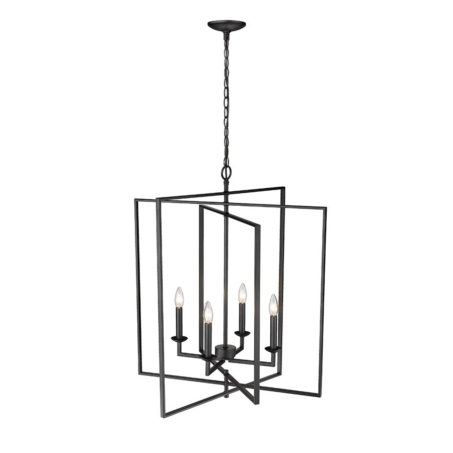 Millennium Lighting Nellis 4Lt 31" Pendant, Black