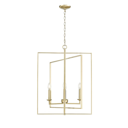 Millennium Lighting Nellis 4Lt 31" Pendant, Modern Gold - 3232-MG