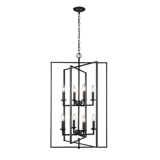 Millennium Lighting Nellis 8Lt Pendant, Black - 3248-MB
