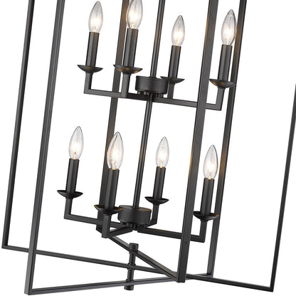 Millennium Lighting Nellis 8Lt Pendant, Black