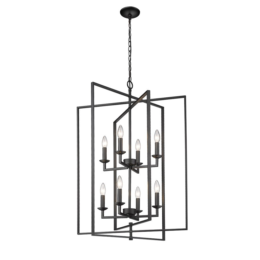 Millennium Lighting Nellis 8Lt Pendant, Black
