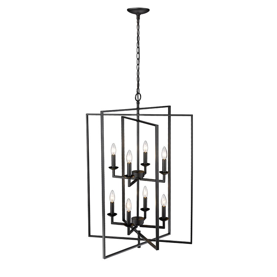 Millennium Lighting Nellis 8Lt Pendant, Black