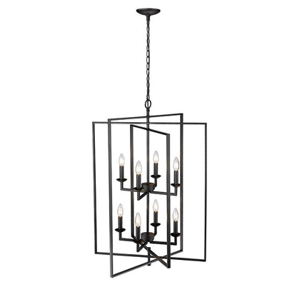 Millennium Lighting Nellis 8Lt Pendant, Black
