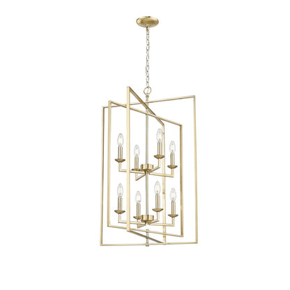 Millennium Lighting Nellis 8Lt Pendant, Modern Gold