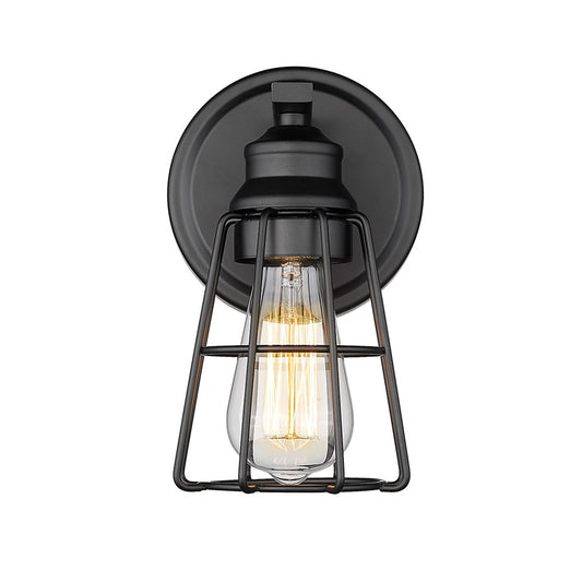 Millennium Lighting 1Lt 9" Wall Sconce, Black - 3381-MB