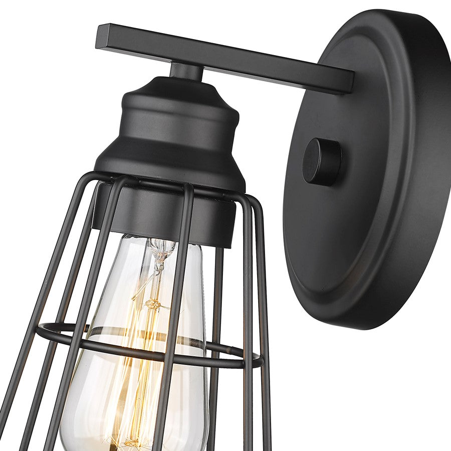 Millennium Lighting 1Lt 9" Wall Sconce, Black