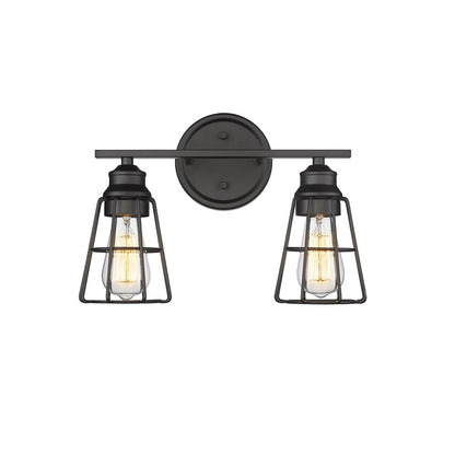 Millennium Lighting 2Lt 11" Vanity, Black - 3382-MB