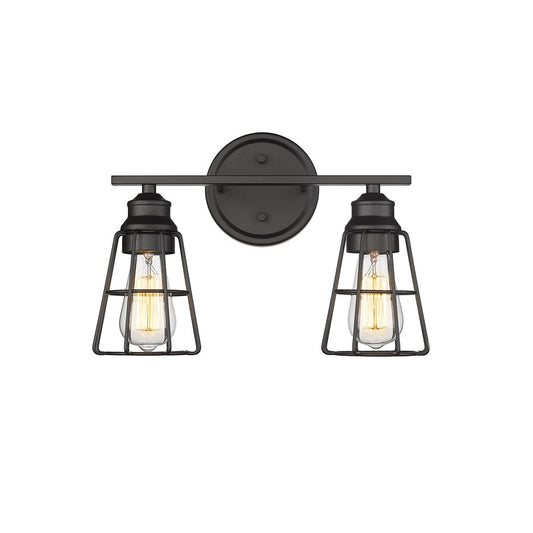 Millennium Lighting 2Lt 11" Vanity, Black - 3382-MB