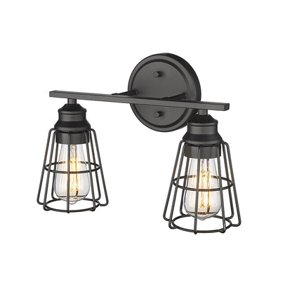 Millennium Lighting 2Lt 11" Vanity, Black