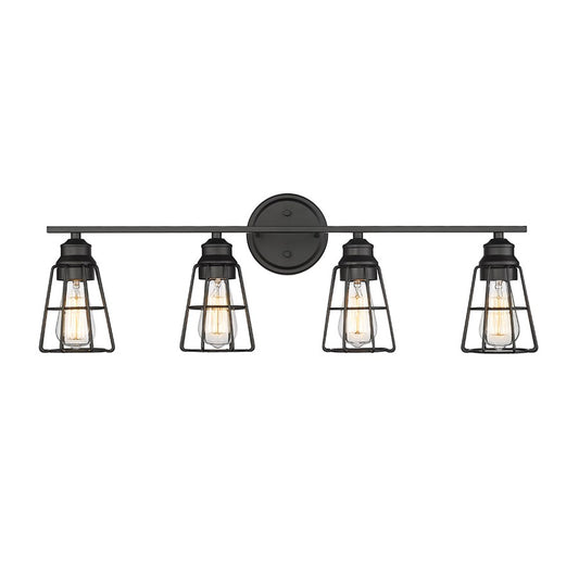 Millennium Lighting 4Lt Vanity, Black - 3384-MB