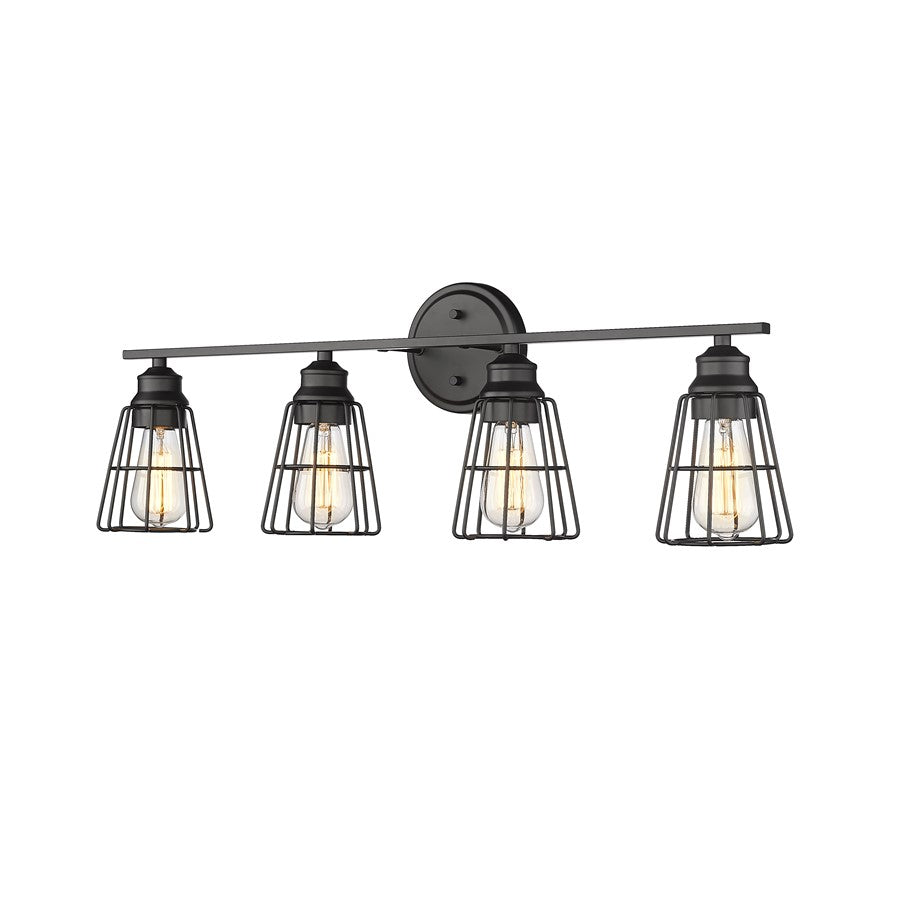 Millennium Lighting 4Lt Vanity, Black