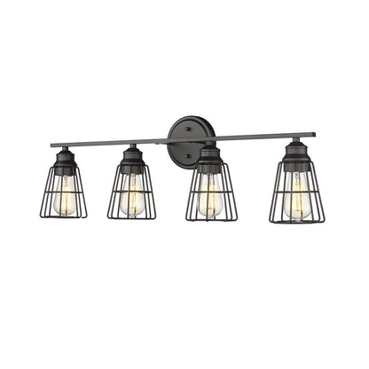 Millennium Lighting 4Lt Vanity, Black