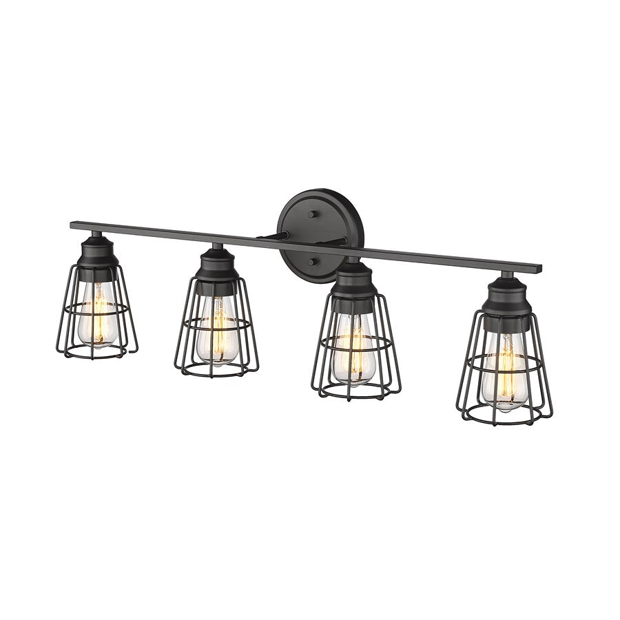 Millennium Lighting 4Lt Vanity, Black