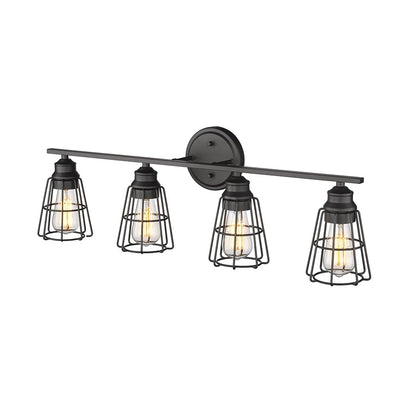 Millennium Lighting 4Lt Vanity, Black