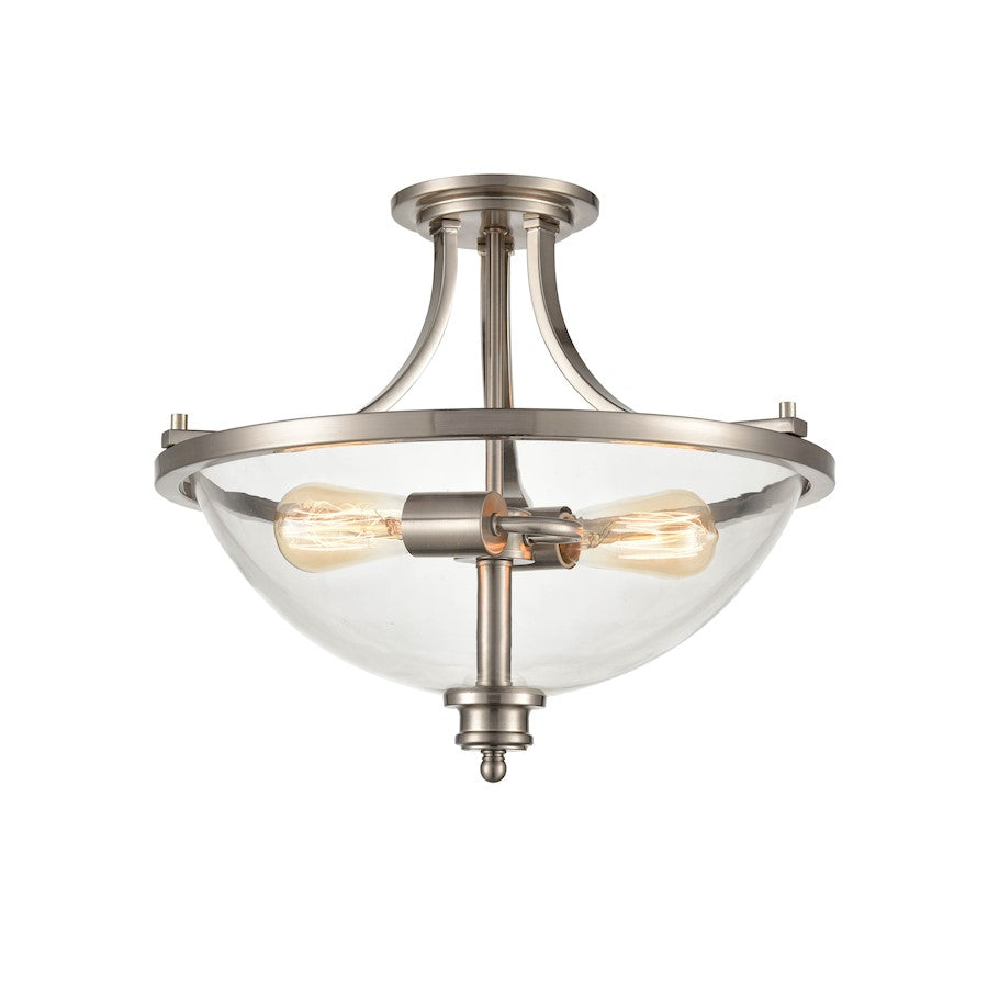 Millennium Forsyth 2 Light 17" Semi-Flush Ceiling Mount