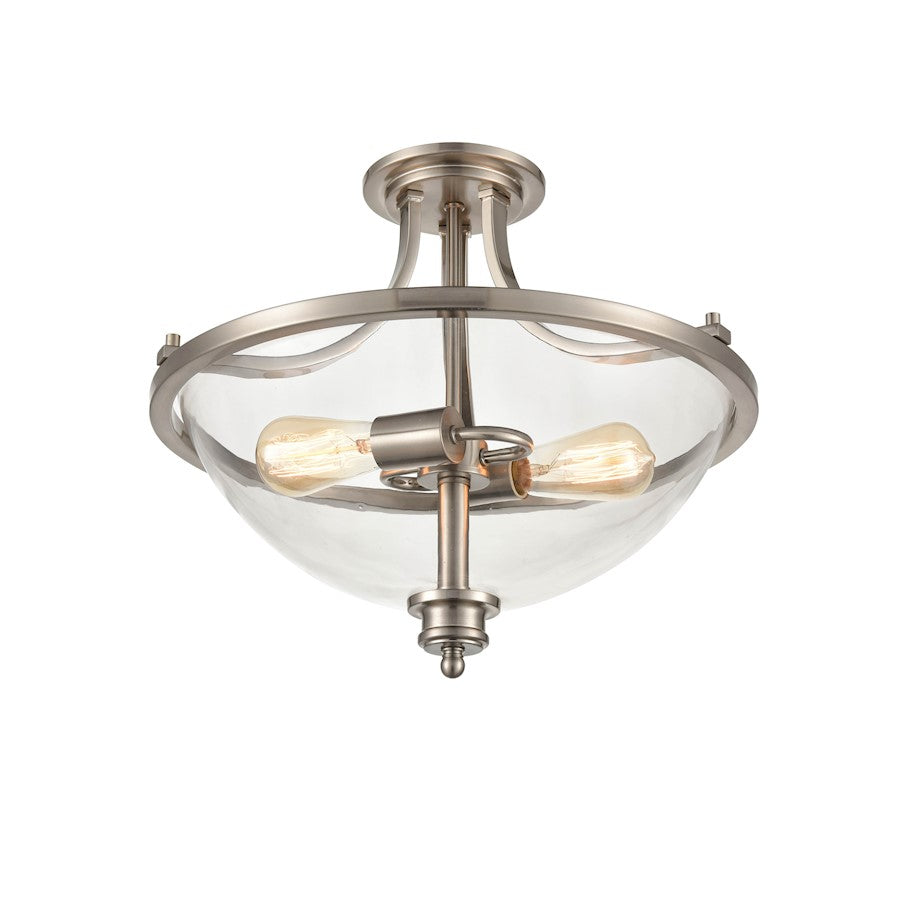 Millennium Forsyth 2 Light 17" Semi-Flush Ceiling Mount