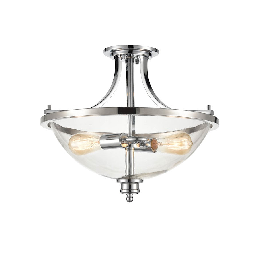 Millennium Forsyth 2 Light 17" Semi-Flush Ceiling Mount