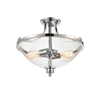 Millennium Forsyth 2 Light 17" Semi-Flush Ceiling Mount