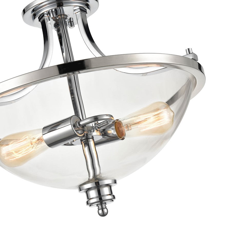 Millennium Forsyth 2 Light 17" Semi-Flush Ceiling Mount