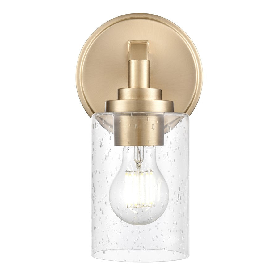 Millennium Lighting Moven 1Lt 10" Sconce, Modern Gold/Clear Seeded