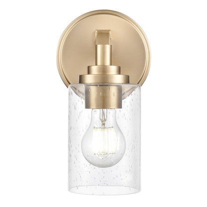 Millennium Lighting Moven 1Lt 10" Sconce, Modern Gold/Clear Seeded