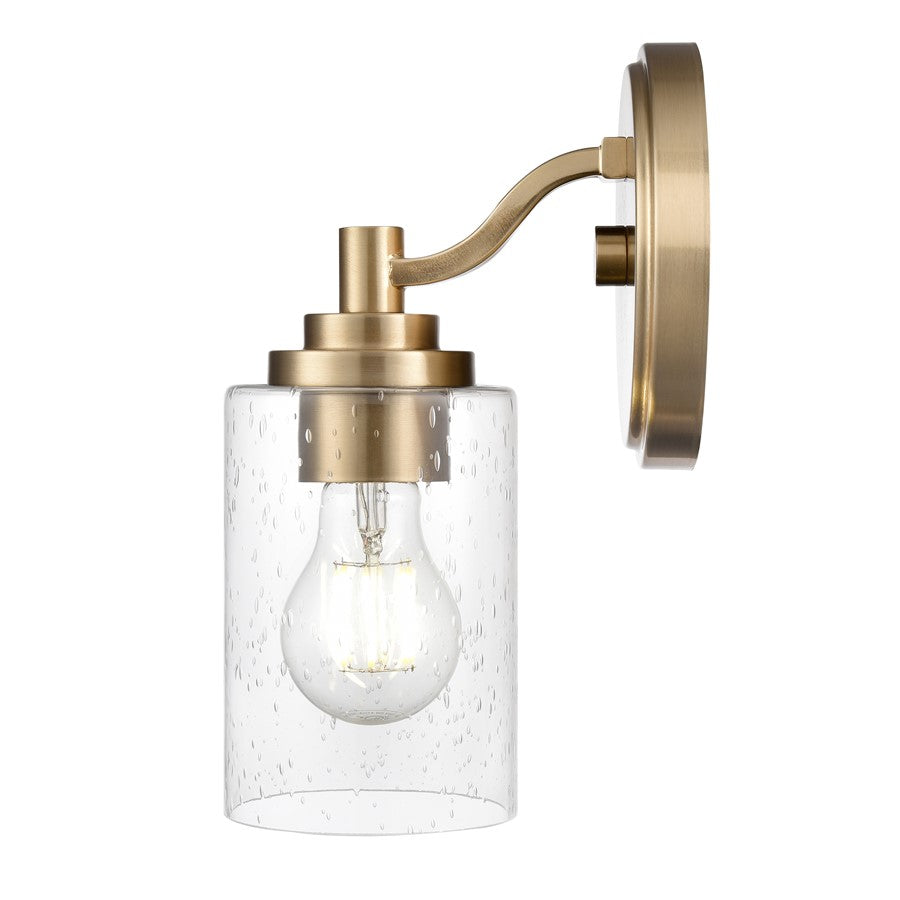 Millennium Lighting Moven 1Lt 10" Sconce, Modern Gold/Clear Seeded