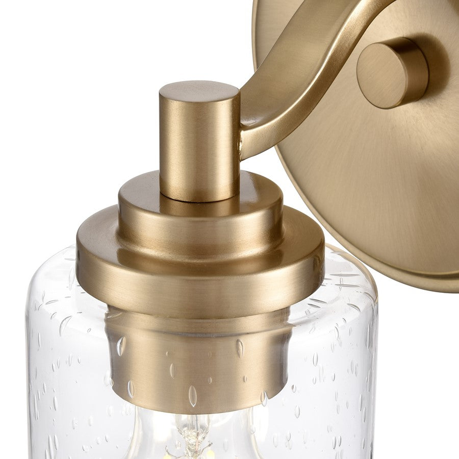 Millennium Lighting Moven 1Lt 10" Sconce, Modern Gold/Clear Seeded