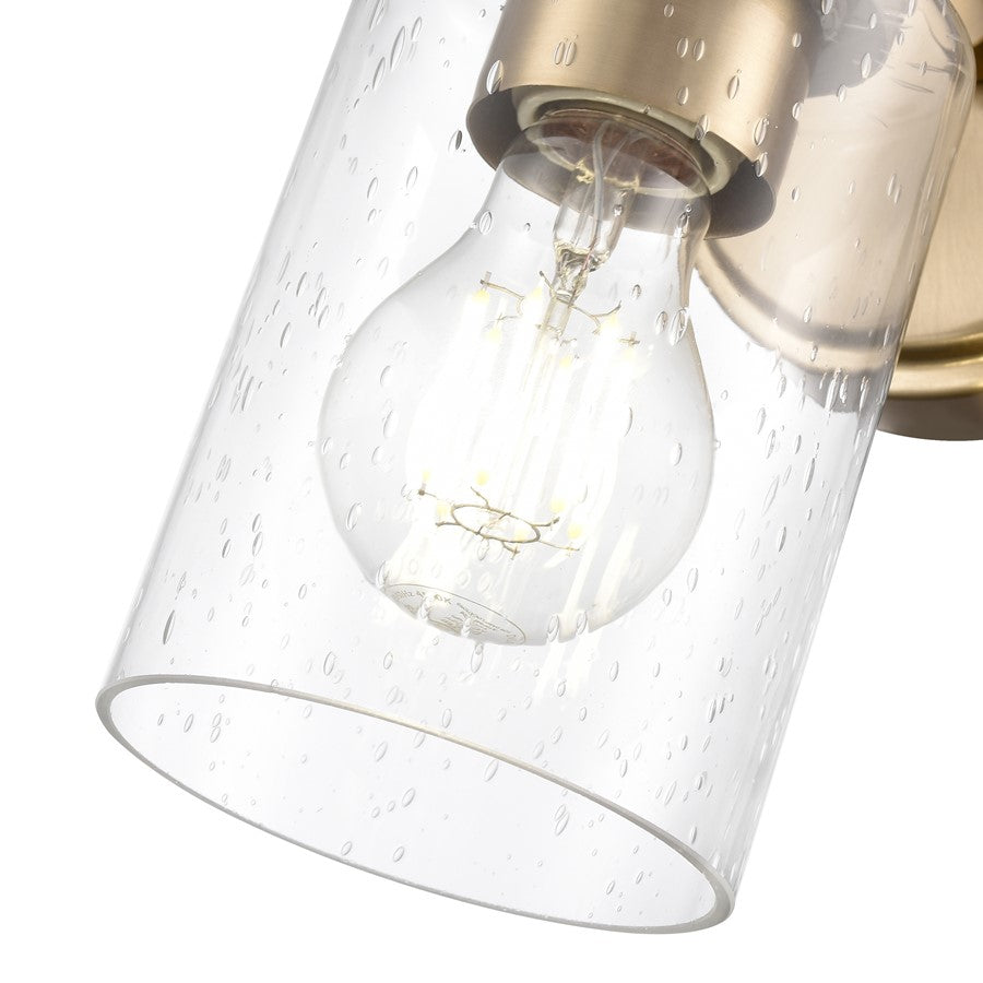 Millennium Lighting Moven 1Lt 10" Sconce, Modern Gold/Clear Seeded