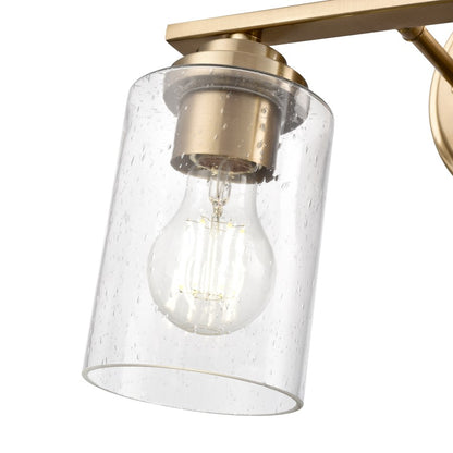 Millennium Lighting Moven 2Lt 14" Vanity, Modern Gold/Clear Seeded