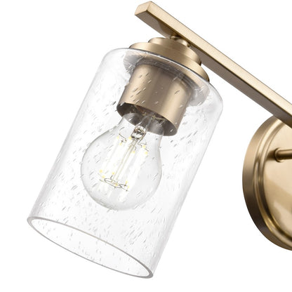 Millennium Lighting Moven 3Lt 22" Vanity, Modern Gold/Clear Seeded