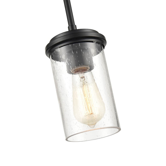 1 Light 45.75" Mini Pendant Light, Black