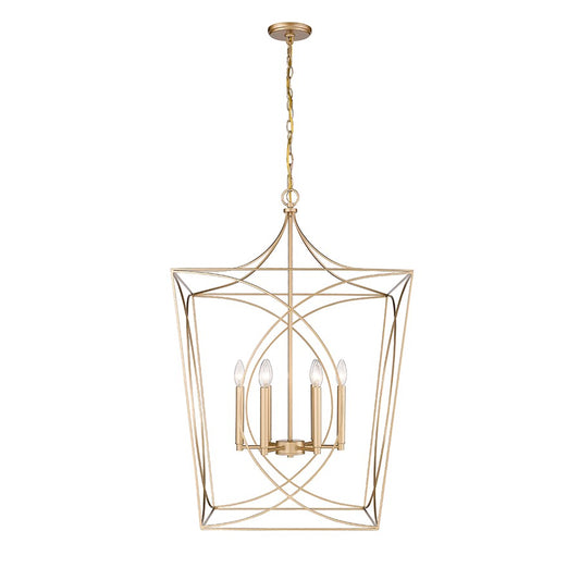 Millennium Lighting Tracy 6Lt Pendant, Painted Modern Gold - 4003-PMG