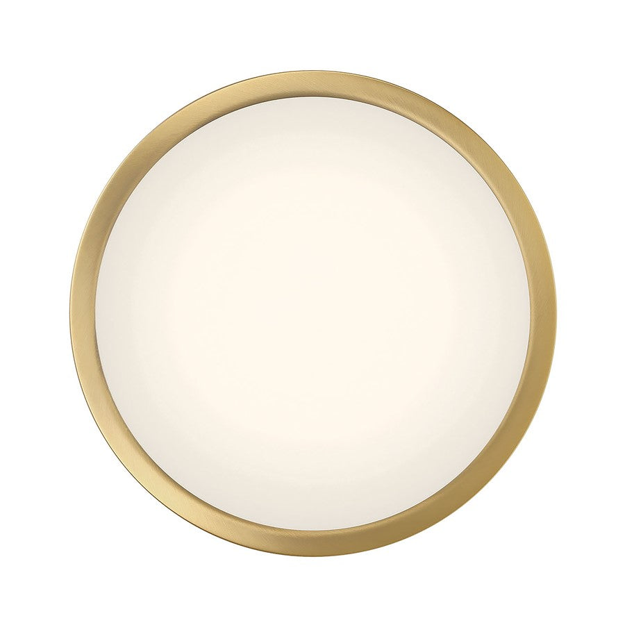 Millennium Lighting Soltra Light Flush Mount, Vintage Brass