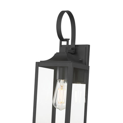 Millennium Lighting Halston 1Lt 17" Outdoor Wall Sconce, Black
