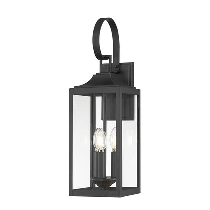 Millennium Lighting Halston 3Lt 23" Outdoor Wall Sconce, Black - 402003-PBK