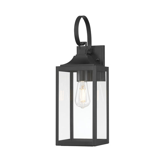 Millennium Lighting Halston 1Lt 19" Outdoor Wall Sconce, Black - 402101-PBK