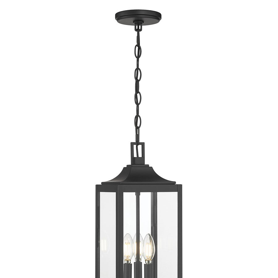 Millennium Lighting Halston 3Lt Outdoor Pendant, Coated Black