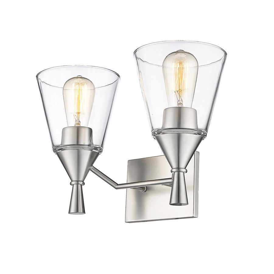 Millennium Lighting Artini 2Lt Vanity, Brushed Nickel